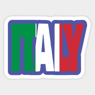 Italy flag stencil Sticker